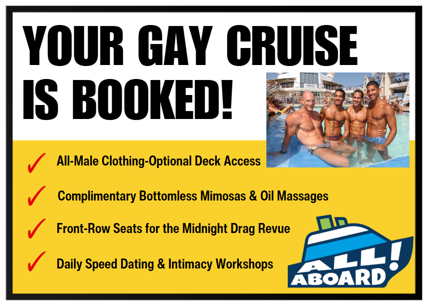 Your Gay Cruise is Booked Prank