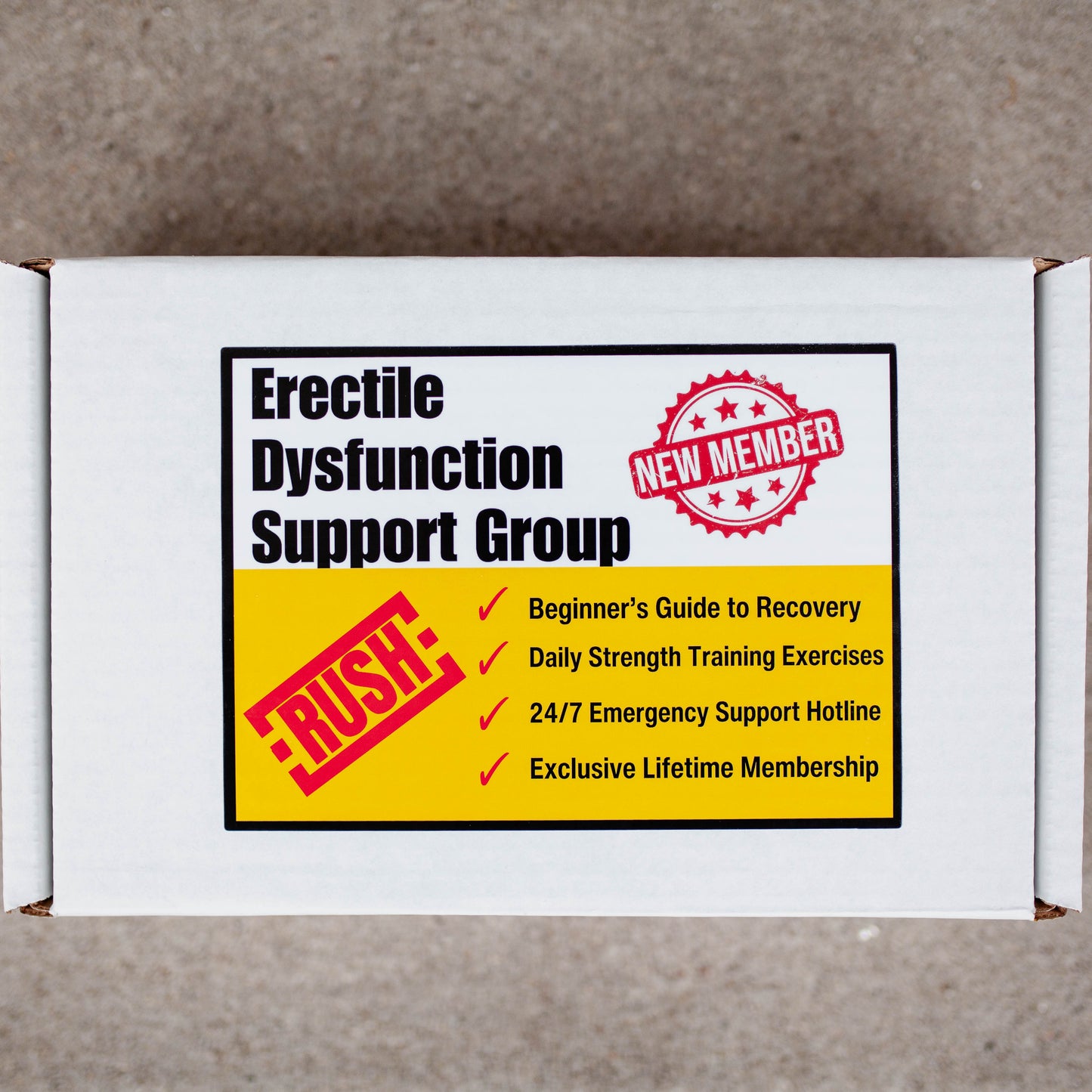 Erectile Dysfunction Support Group Box Prank