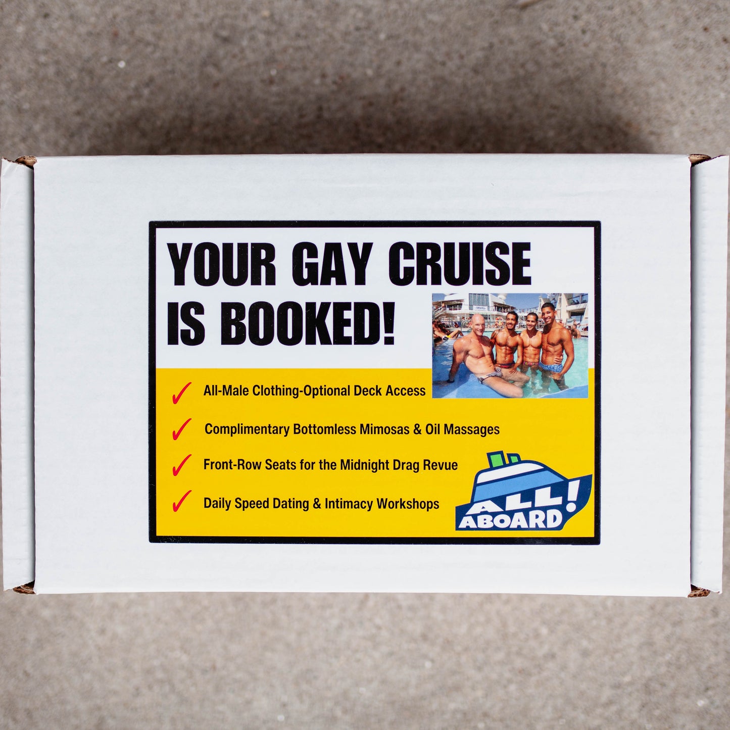 Your Gay Cruise is Booked Prank