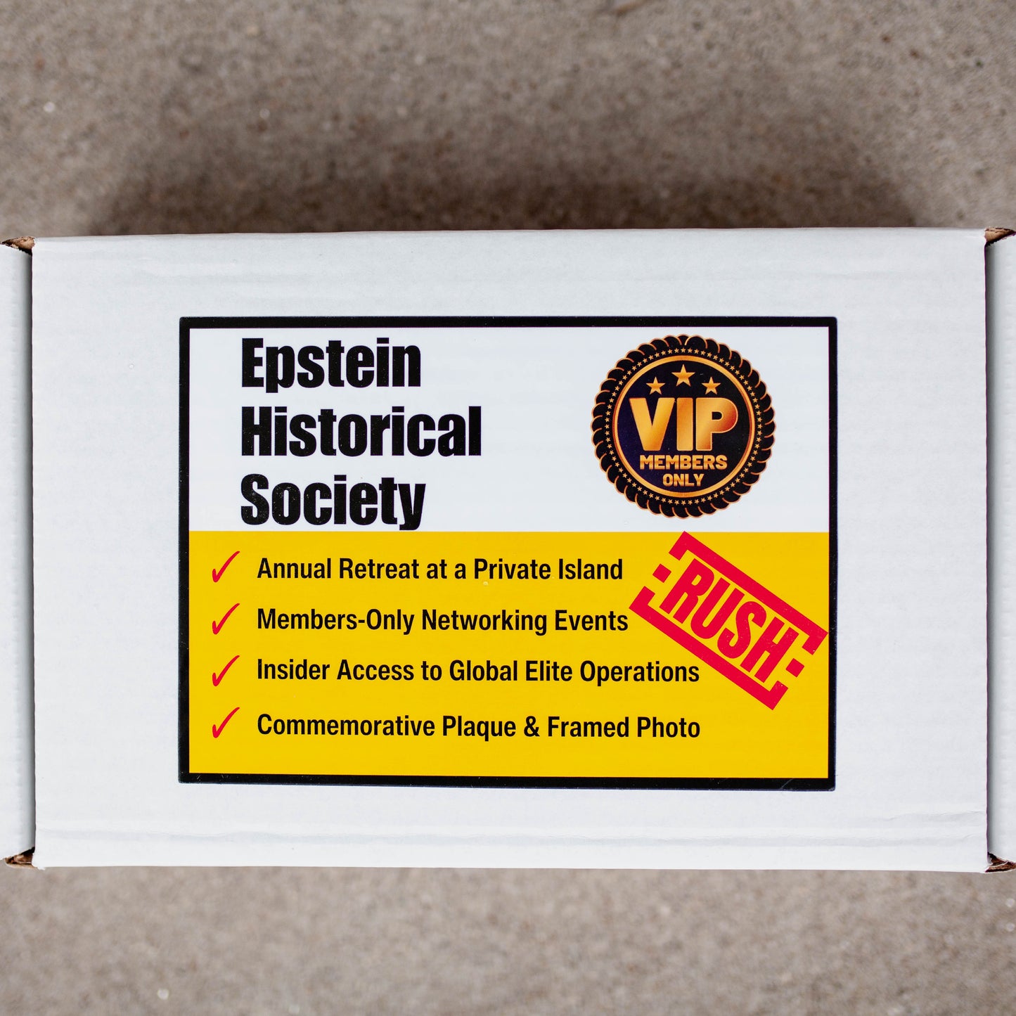 Epstein Historical Society Prank